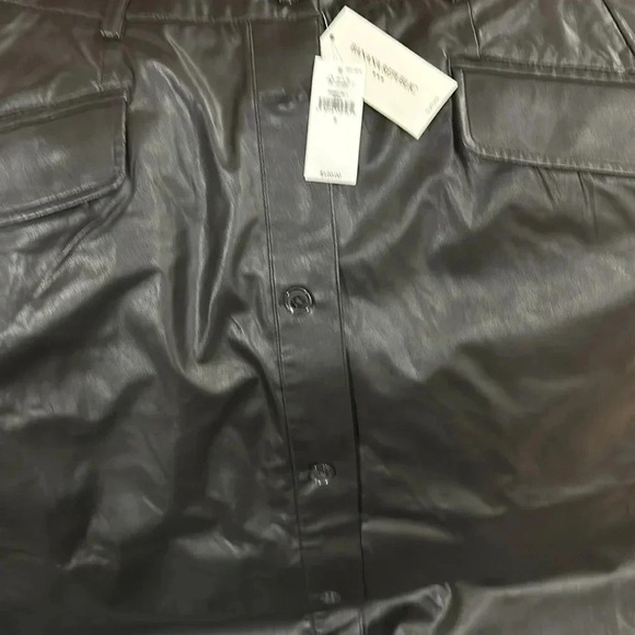 Banana Republic factory VEGAN LEATHER MIDI SKIRT - Picture 6 of 8